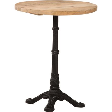 Maison Exclusive - Tavolino da Bistrot Ø60x76 cm in Legno di Mango Grezzo