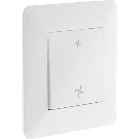 Zenitech – Commande VMC encastrable ARTEZO blanc – Installation encastrée – Réglage millimétrique – Puissance max 2300W sous 230V