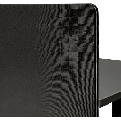 Cloison pour bureau Duo 160x100 cm - Noir