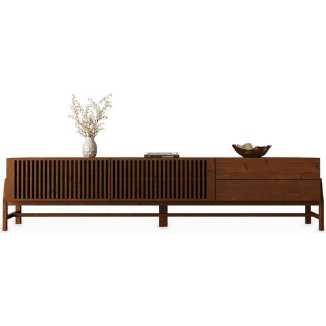Meuble TV 220 cm ADAMO Couleur Châtaigne (1/5)