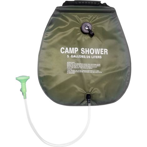 Soavoa Sac de Douche 20L PVC Indicateur Température Camping Extérieur Portable (1/4)
