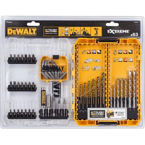 DEWALT DT70759-QZ DT70759 Mixed Drill & Bit Set, 63 Piece DEWDT70759QZ