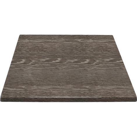 Plateau de table carré effet bois vieilli 700mm - BOLERO (1/3)