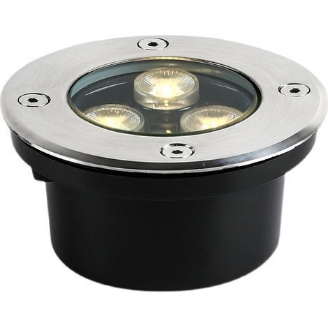 Spot encastrable extérieur 2 PACK 3W IP65 – Aluminium et verre trempé – Lumière chaude et blanche – Étanchéité pour extérieur (1/5)
