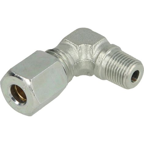 Raccord à visser coudé mâle 1/8'' x 6 mm avec filetage conique