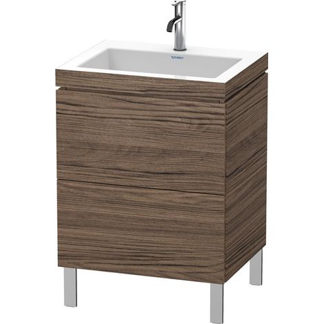 Mobile lavabo L-CUBE WT Vero Air 698x600x480mm 1 foro noce scuro