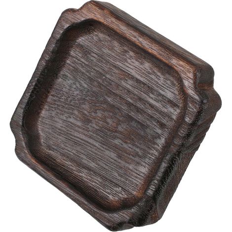Plateau à thé rustique en bois, tasses de service compatibles, petit plateau fonctionnel fabriqué à la main (1/5)