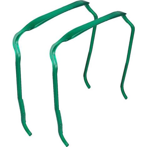 Set mit 2 unsichtbaren Haarbändern für lockiges und dickes Haar, großes Haarband, Haaraccessoire – grün (1/5)