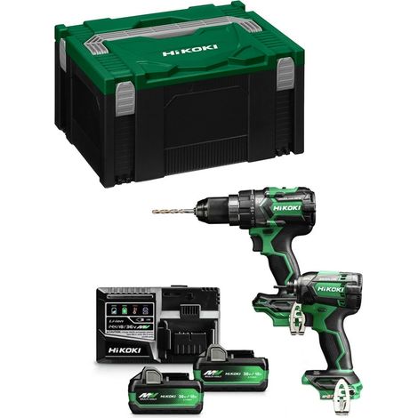 HIKOKI Kit KC18DCWBZ (DV18DC + WH18DC + 2 x 5,0Ah/2,5Ah + UC18YSL3 + HSC III)