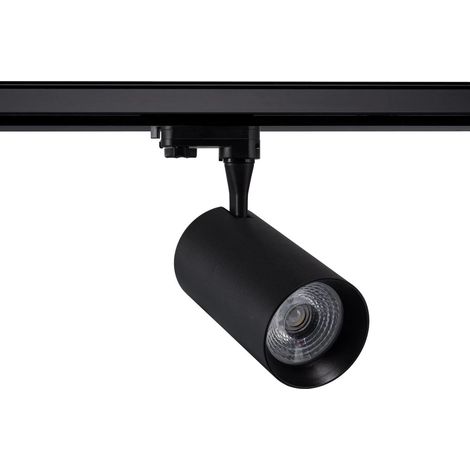 Faretto LED Binario Trifase 30W Vulcan Nero 3000K Bianco Caldo (1/5)