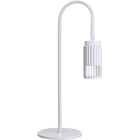 Lampe de table Sahara blanche sablée (1xGU10)