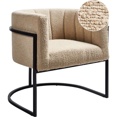 Sessel LARVIK II Bouclé Beige