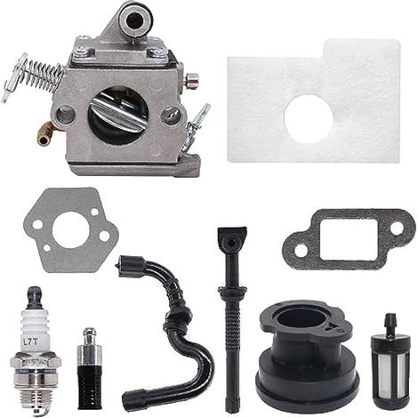 Carburateur Remplacement pour Stihl MS170 MS180 017 018 Scie à chaîne avec filtre à air Ligne de fioul