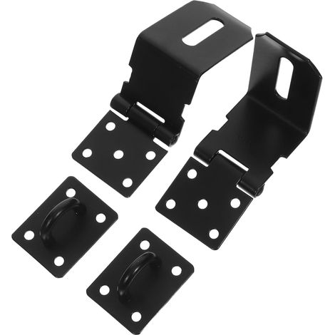 Lot de 2 verrous porte en acier inoxydable à angle droit, verrou (1/5)