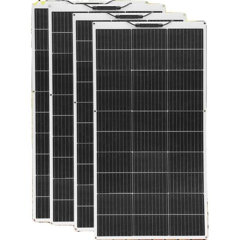 Panneau Solaire, Design Flexible, Haute Efficacité, 4pcs panneau solaire (1/2)