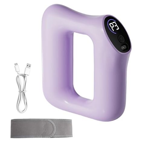 Anillo eléctrico para fascia corporal, masajeador ergonómico con calor para relajación muscular, dispositivo ligero para masaje de fascia corporal completo para atletas, mujeres, etc., morado.