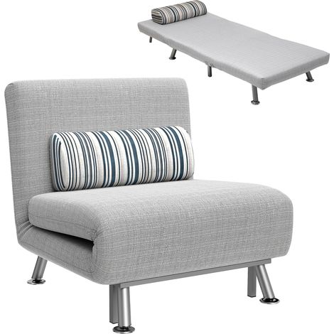 Futon-Schlafsofa für 1 Person, faltbar, tragbar, mit Kissen, Lounge-Möbel