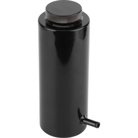 Kühlmittel-Auffangbehälter aus Aluminium, 80 ml, Überlaufbehälter, universell für Automobile, schwarz