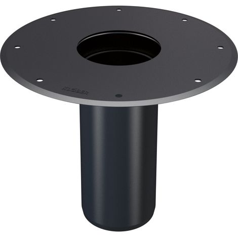 Flachdachablauf Aufstockelement Lüfterunterteil DN 125 PVC-Anschl. (1/5)