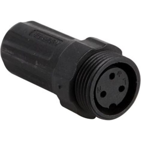 Connecteur Multicontacts Femelle - IP68 Etanche 3 Contacts 10 A Nylon Boîtier Laiton Contact 26 Mm Diamètre 22 G