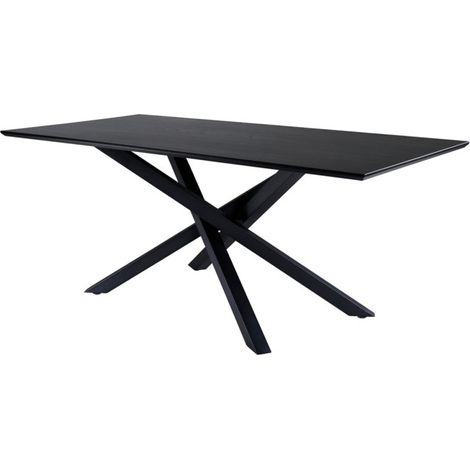 Table Ă Manger "Piazza" 180cm Noir (1/5)