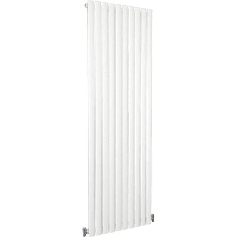 SKY Bathroom Oval Column Radiator Vertical 1800x590mm Single White