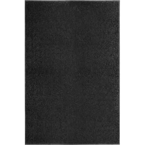 Felpudo lavable negro 120x180 cm vidaXL