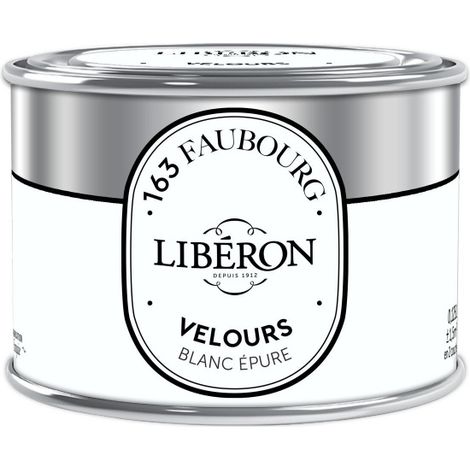 Reinweiße Farbe für Wände, Decken und Holzverkleidungen, LIBÉRON Velvet 0,125 l LIBERON