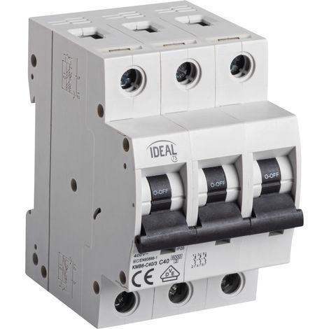 Leitungsschutzschalter 3P C 40A 6kA AC KMB6-C40/3 VDE 23165