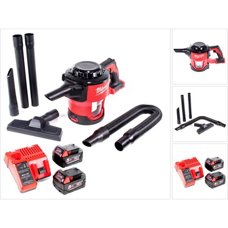 Aspirapolvere portatile a batteria Milwaukee M18 CV 502C 18 V + 2 batterie da 5,0 Ah + caricabatterie (1/5)