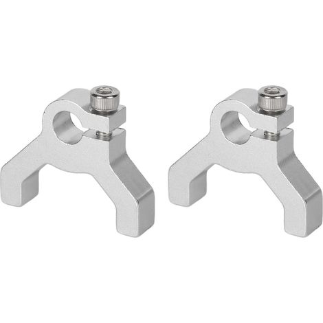 2 Stück Klemmhalterung, einseitig, Doppelpfosten, Aluminiumrohr-Klemmnabe für DIY-Roboter 3400-0032-0008 (1/5)