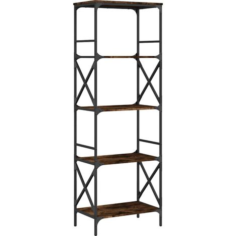 Bibliothèque à 5 niveaux,Armoire à Livres chêne fumé 59x35x171 cm CFW5492349 (1/5)