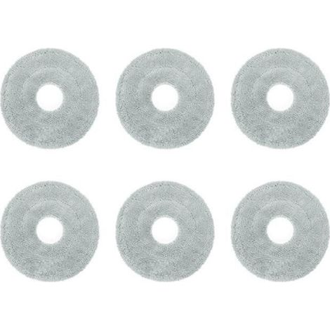Serpillère Lavable - Pour Aspirateur Robot - Compatible Dreame L10s Pro Ultra Heat X30 Ultra X30 Pro S10 Pro Ultra - Fibre Superfine - 6 Pièces (1/5)
