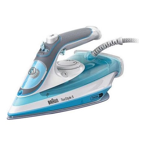 Braun TexStyle 5 SI 5006 BL Plancha vapor-seco Suela de cerámica 2600 W Azul, Gris, Blanco (1/4)
