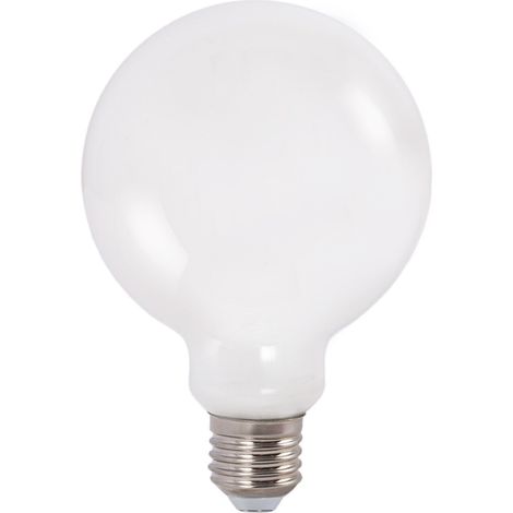 Deko LED Lampe „Milky“ - E27 G125 - 6W - 3000K