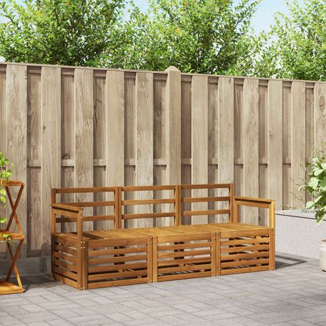 Teenpull – Sofagarnituren 3 Stk. Natur Massivholz Akazie (1/5)
