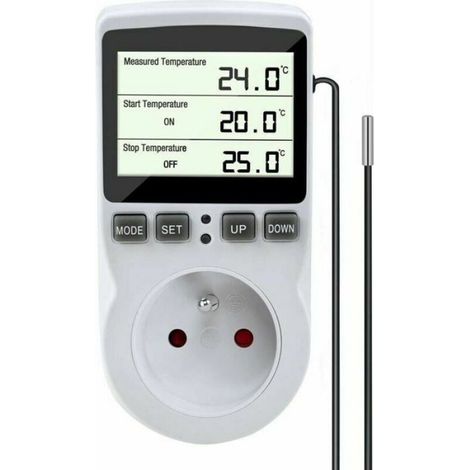 Thermostat - Sonde Numérique Pour Terrarium Et Aquarium - Contrôle Précis De Température - Programmable - 1 Pièce (1/4)