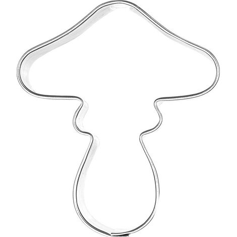 Cortador de galletas de acero con forma de seta, 6 cm (1/5)