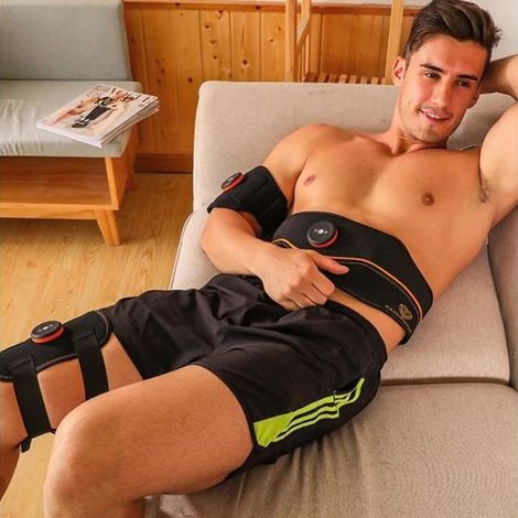 Appareil Abdominal Ceinture abdominale Electrostimulateur Musculaire muscle USB de Charger mince jambes bras Fitness (1/4)