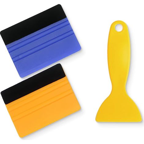 3 Pièces film teinté voiture artefact, Raclette Covering Voiture Kit, Kit Pose Film Vitre Raclette Plastique, Convient pour Le Film De Fenêtre, vitre teintée voiture, Le Papier Peint (1/5)