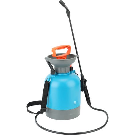 3-Liter-Drucksprühgerät in Blau für Garten, Park und Rasen, großer, tragbarer und robuster Tank (1/5)