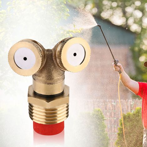 2 Stück Messing-Sprühdüse für landwirtschaftliche Gartenbewässerung (1/5)
