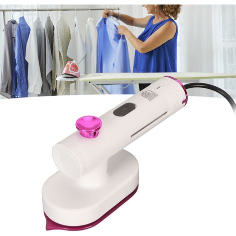Fer à repasser portable blanc, mini fer électrique pliable, défroisseur vapeur double usage (sec et humide), petite machine à repasser, prise européenne, tension : 220 V (1/5)