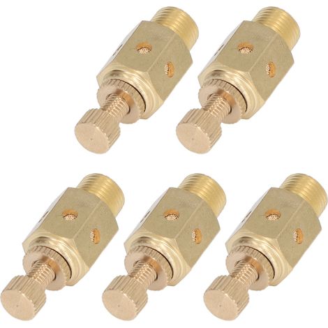 Kit de 5 Réducteurs de Bruit en Laiton pour Échappement Pneumatique Silencieux - Accessoires PSC-01 (1/5)