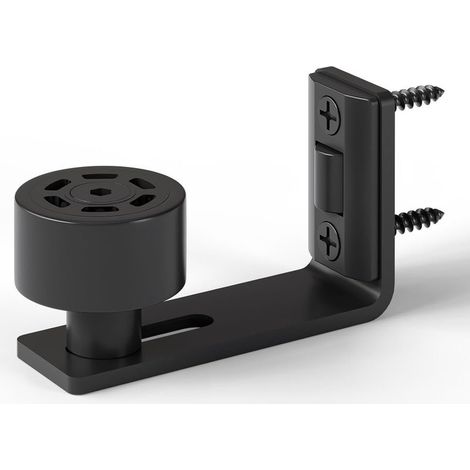 Adjustable Floor Guide Black Bottom Guide For Sliding Wooden Door Wall/Door (1/4)