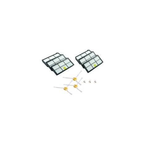 Kit 6 Filtres + 3 Brosses pour iRobot Roomba Séries 800, 900 – 850 à 980 – 9 Pièces (1/5)