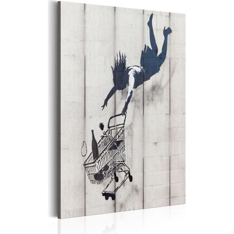 Quadro - Shop Til You Drop by Banksy  - 80x120 (1/4)