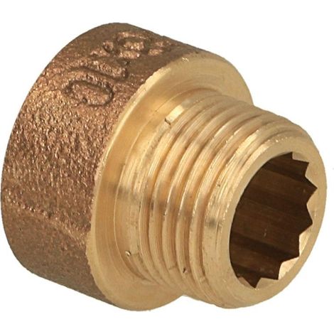 Rallonge de robinet 3/8'' x 10 mm laiton rouge