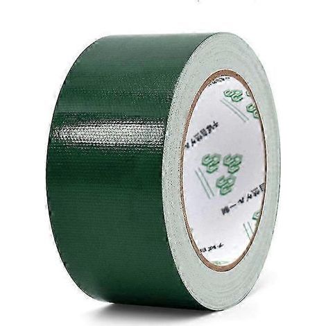 Rouleau de ruban adhésif textile imperméable de 10 m x 45 mm pour réparations et loisirs créatifs. Couleurs : rouge, noir, bleu, marron, vert, vert argenté. (1/4)