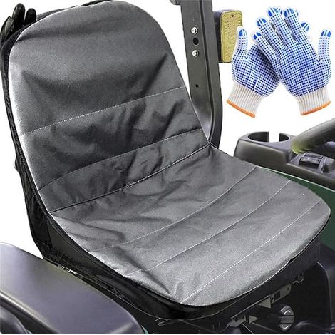 LP92334 Housse de siège imperméable rembourrée pour tondeuse jusqu'à 45,7 cm de haut, avec sac de rangement pratique, 1 paire de gants (1/5)